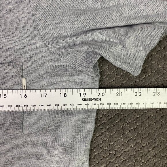 Vuori Polo Shirt Men's Medium Gray Heather Ace Golf Preppy Performance Pique - Picture 9 of 11